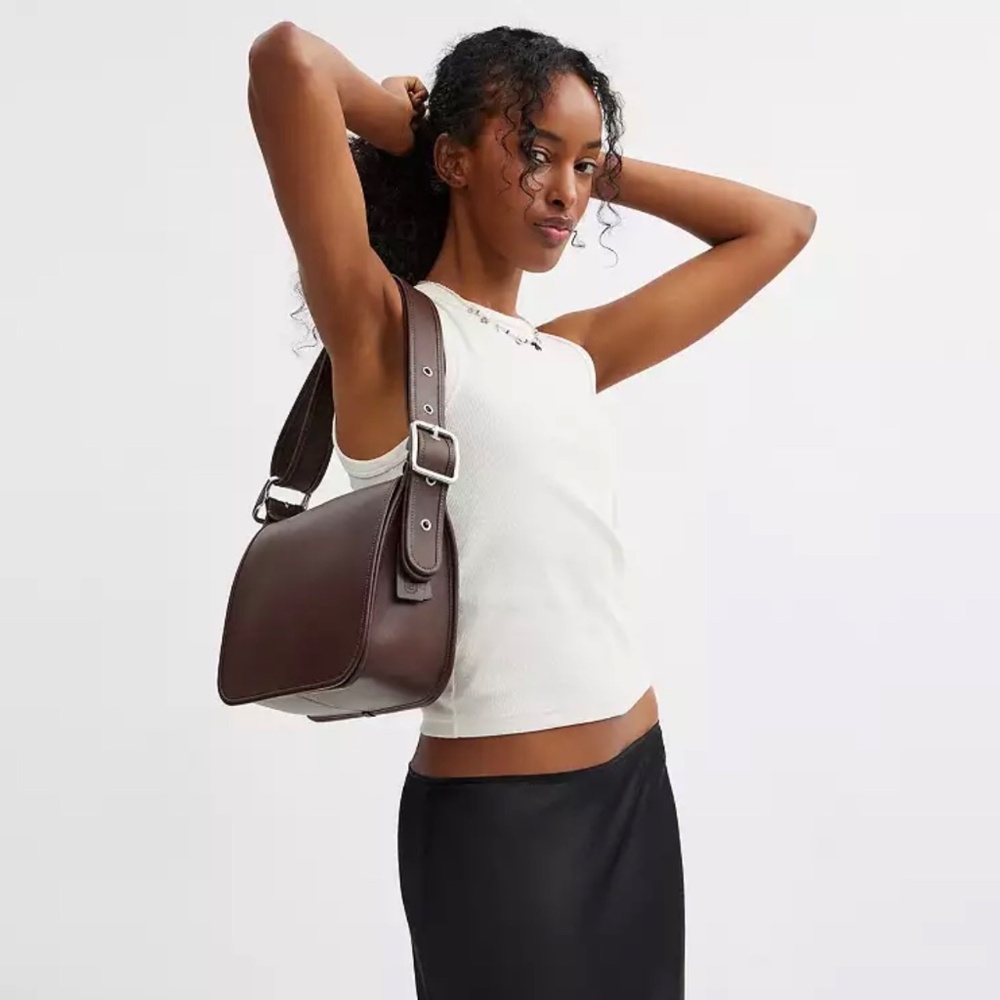 Coach Originals Patricia Legacy Bag in Silver/Black Glovetanned Leather - Picture 9 of 13